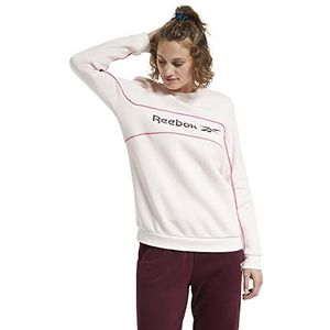 Reebok Cl F Linear Crew Sweatshirt voor dames, roze (glapnk)