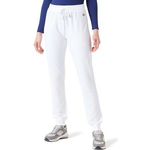 Champion Legacy Icons W Light Stretch Terry Rib Cuff Trainingsbroek voor dames, Wit.