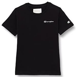 Champion Eco Future-S T-shirt voor kinderen, jongens, korte mouwen, zwart, 3-4 jaar, zwart.