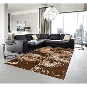 ASTRA Teramo 6805054163060 geweven tapijt polyester, 140 x 200 x 1,3 cm, bruin