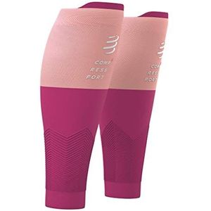 Compressport Kuitcompressiemanchet – R2V2 – spierbescherming, prestaties en ontspanning voor sport – ultralicht en antitifatief – hardlopen, fietsen, trail en triatlon, roze, T2