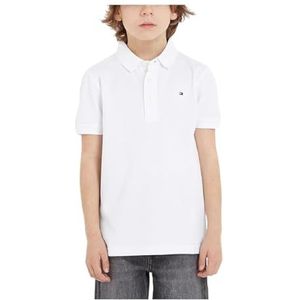 Tommy Hilfiger Poloshirt met vlag S/S poloshirts voor jongens, Wit