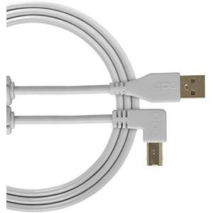UDG U95004WH USB 2.0-kabel (A-B) geoptimaliseerde high-speed audio, USB 2.0 A stekker naar B-stekker, wit, 1 m