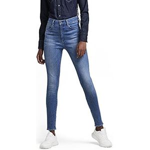 G-STAR RAW Super skinny jeans met hoge tailleband voor dames, blauw (Faded Moroz Blue 9136-d163)