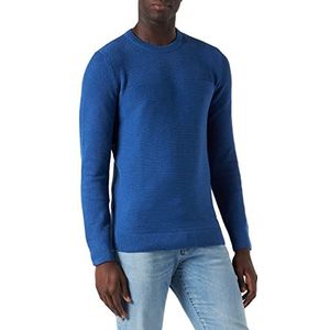 TOM TAILOR 1032302 Basic gebreide trui met structuur heren (1 stuk), 19168 - Hockey Blue