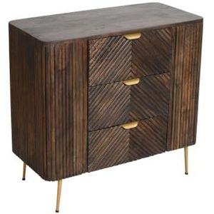 Romimex Commode bruin mangohout 38 x 75 x 80 cm