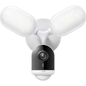 Tapo C720 Externe wifi-camera, 2 K, 4 MP, nachtzicht en projectoren, 2800 lumen, helderheidsregeling en activering, Smart AI-detectie, MicroSD tot 512 G, IP65, Solo hardwired