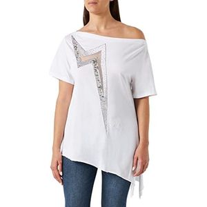 Pinko Sumo Flash T-shirt voor dames, Z04_wit glanzend