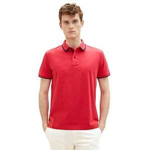 TOM TAILOR 1036327 poloshirt heren, 31045 - Soft Berry Red