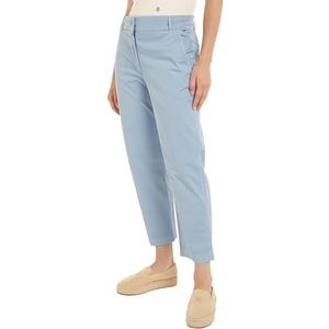 Tommy Hilfiger Co Blend Gmd Slim Straight Chino Chino voor dames, Breezy Blue