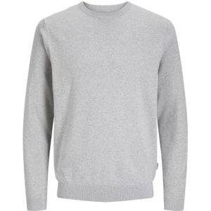JJ REBEL Jrebcallum Noos Tricot à col rond, Gris clair chiné, S