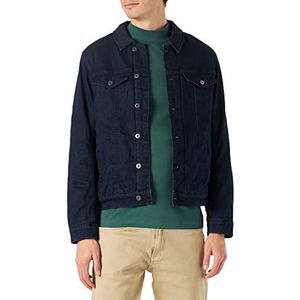 TOM TAILOR Heren jeansjas met bont, 10120 - Used Blue Denim - XXL, 10120 Denim Used