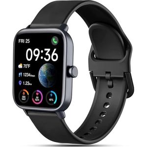 Issinlky Armband voor Veryfit Smart Watch IDW19/IDW13/IDW16/IDW18, 22 mm zachte siliconen armband voor Gloryfit P66/P66D/P72/P95, TUYOM LW36, H1/D1,T50S, Y6, R30PRO, YB54, G39, AGPTE LW11 1 x