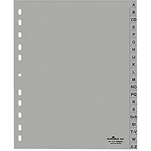 Durable ordnerregister A4, A-Z, grijs, 1 stuk, 6520-10