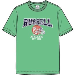 RUSSELL ATHLETIC T-shirt à col rond State-s/S pour homme, Vert absinthe, XXL