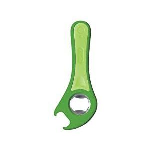 Zyliss E24225 5-in-1 flesopener, flesopener, fles en blik, groen, kunststof