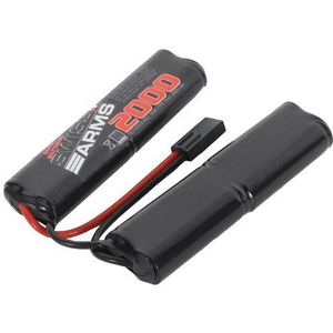 Swiss Arms Oplaadbare batterij, krachtige NiMH, dubbele 9,6 V/2000 mAh