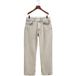 GANT Jean décontracté pour garçon, Gris Worn in, 140