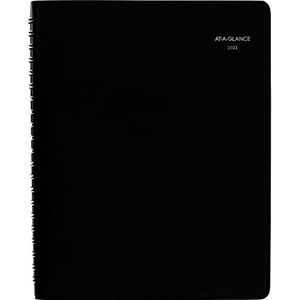AT-A-GLANCE, DayMinder, G56000, agenda voor 4 personen, 20,3 x 27,9 cm, groot, zwart
