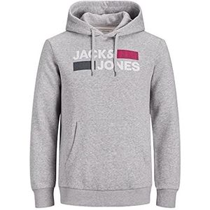 JACK & JONES Set van 2 hoody's voor, Lichtgrijs chinees