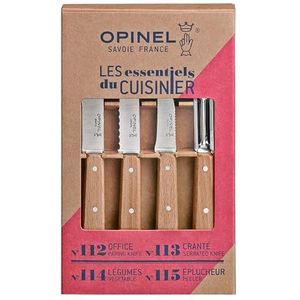 Opinel Keukenmessenset, beukenhout, bruin