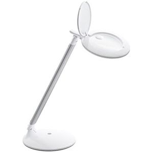 De daylight Company Halo Go 2 helderheidsniveaus, oplaadbaar, draagbaar, vergrootglas, 80 + CRI, ideaal voor oogverzorging, kleurtemperatuur 6000 K, wit