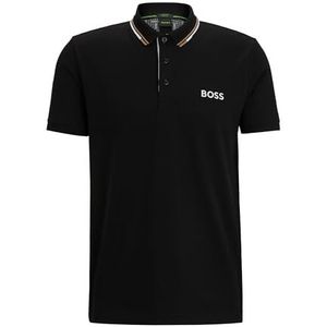 BOSS Paddy Pro Polo voor heren, zwart.