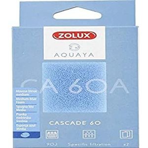 Zolux Cascade 60 vervangende spons voor aquaria, Dolce Marino, blauw, 2 stuks