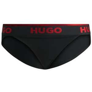 HUGO Sportshort met kort logo voor dames, ZWART1