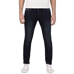 Timezone Scotttz Skinny Slim Jeans voor heren, Donker gewassen marineblauw (3500).