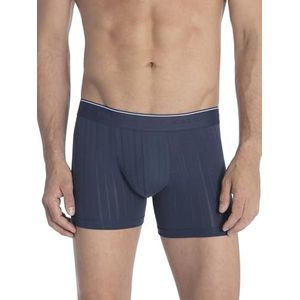 CALIDA Pure & Style functionele boxershorts voor heren met lange pijpen, Blauw (Indigo Mood 509)