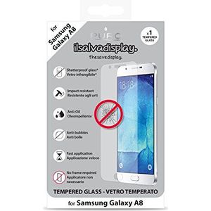 Puro SDGGALAXYA8SG displaybeschermfolie van gehard glas voor Samsung Galaxy A8, transparant