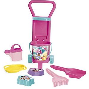 Wader Disney 77571 Disney Minnie Mouse en Daisy Duck Caddy strandset met emmer en accessoires, 24,5 x 22,5 x 59 cm, vanaf 12 maanden, ideaal als cadeau voor creatief spelen