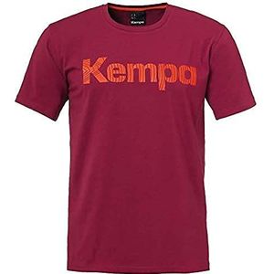 Kempa grafisch t-shirt heren, Donker rood