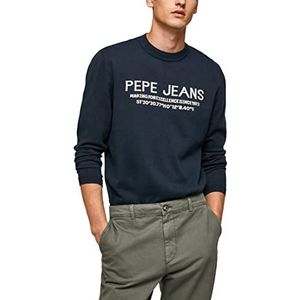 Pepe Jeans Pluton Sweater, Bleu (Dulwich), S Homme