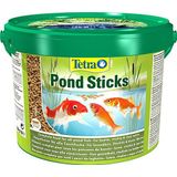 Tetra Pond Sticks – ideale dagelijkse voeding voor alle vijvervissen – verrijkt met sporenelementen, essentiële vitaminen, carotenoïden – vervuilt het water niet – 10 l
