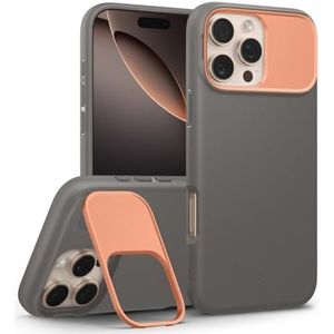 Caseology Nano Pop Mag hoes met standaard voor iPhone 16 Pro Max [metalen standaard voor camerabescherming] militaire kwaliteit valbescherming voor iPhone 16 Pro