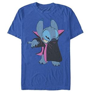 Disney Lilo & Stitch Vampire Stitch Uniseks T-shirt met korte mouwen Bright Blue, XXL, Helder blauw