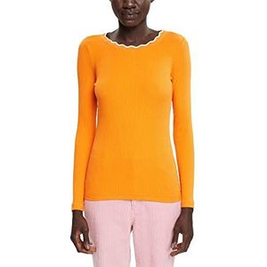Esprit T-shirt voor dames, 830 / oranje goud, XS, 830 / oranje goud