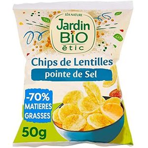 Jardin BiO étic - Linzenchips met zoutpunt - biologisch - zout - AB gecertificeerd - zak van 50 g
