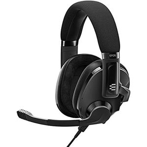 Epos H3 Hybrid Bluetooth-hoofdtelefoon voor videogames, kabel voor console en pc, USB-A 3,5 mm, dubbele microfoon, lichte en verstelbare hoofdtelefoon, robuuste batterij, zwart