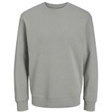 Jack & Jones Jjestar basic sweatshirt voor heren met ronde hals, Ultimate Grey