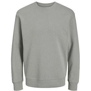 Jack & Jones Jjestar basic sweatshirt voor heren met ronde hals, Ultimate Grey