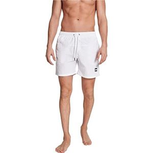 Urban Classics Block zwemshort heren, Wit