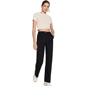 Trendyol Trendyol Skinny damesbroek met hoge taille, 1 stuk, zwart.