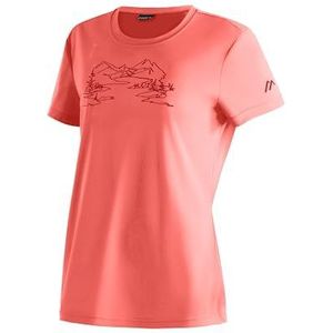 Maier Sports Wilma Print T-shirt fonctionnel pour femme avec imprimé, coupe droite