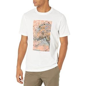 Paul Smith Graffiti T-shirt voor heren, regular fit, T-shirt voor heren, 1 stuk, Wit.