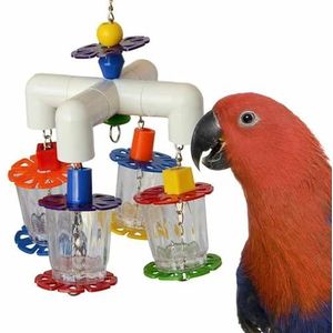 Super bird Creations 4 Way Forager speelgoed voor vogels, groot, 12 x 17,8 cm