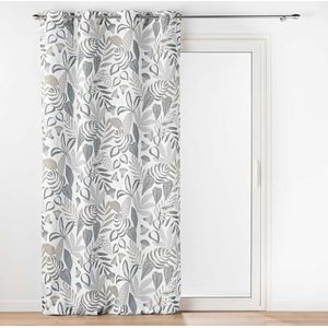 Douceur d'Intérieur Gordijn, 100% polyester, wit, 140 x 280cm