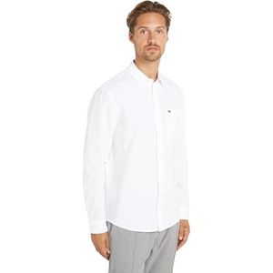 Tommy Jeans Chemises décontractées pour homme, White, 3XL grande taille taille tall